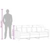 vidaXL 3-personers sofa 180 cm stof sort