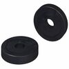 vidaXL velegnet til flade skiver 2 stk. Sort &empty;15 x 3 mm PVC Copolymer