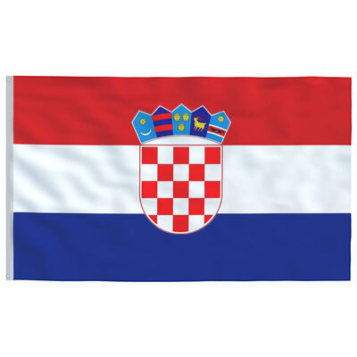 vidaXL Kroatiens flag 90x150 cm