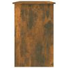 vidaXL skrivebord 100x50x76 cm konstrueret træ røget egetræsfarve