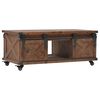 vidaXL sofabord i massivt grantr&aelig; 91 x 51 x 38 cm brun