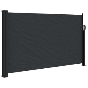 vidaXL sidemarkise 117x300 cm sammenrullelig sort
