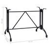 vidaXL bordben til bistrobord 93x60x72 cm st&oslash;bt aluminium sort