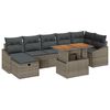 vidaXL Havesofa S&aelig;t 8 stk. Gr&aring; polyrattan