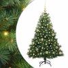vidaXL Kunstigt juletr&aelig; med 150 LED'er Gr&oslash;n 150 cm PE og PVC