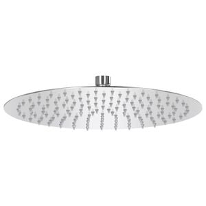 vidaXL regnbrusehoved 30 cm rund rustfrit st&aring;l 304