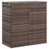 vidaXL hyndeboks 100x49x103,5 cm polyrattan brun