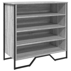 vidaXL skoreol 80x38x78 cm konstrueret tr&aelig; gr&aring; sonoma-eg