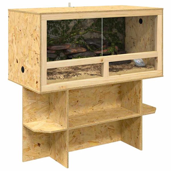 vidaXL Terrarium Brun 100 x 50 x 100 cm OSB