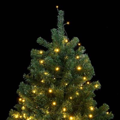 vidaXL kunstigt juletræ 150 LED'er hængslet 120 cm