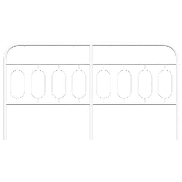 vidaXL udskiftningsgavl 193 cm metal hvid