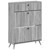 vidaXL Sko skab BREDA 78 x 24 x 103 cm Konstrueret tr&aelig; Gr&aring; Sonoma