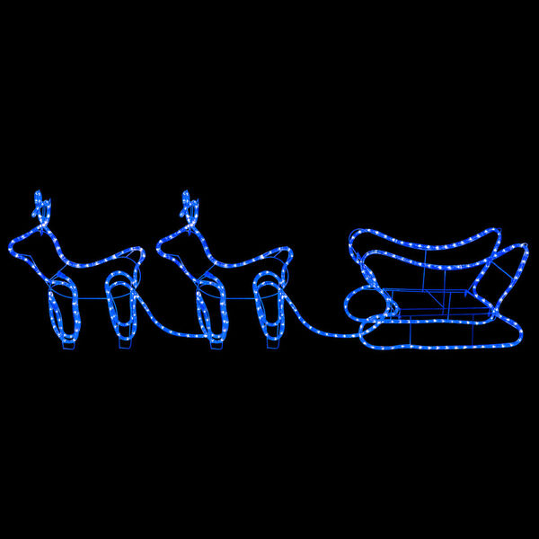 vidaXL rensdyr og kane udendørs juledekoration 576 LED'er