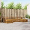vidaXL Sofas&aelig;t 6 pcs Naturfarvet Massivt Akacietr&aelig;