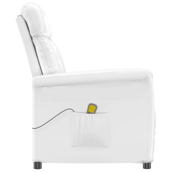 vidaXL massagestol kunstl&aelig;der hvid