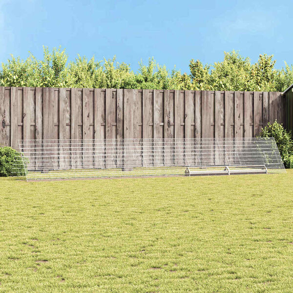 vidaXL H&oslash;nsebur S&oslash;lv 650 x 100 x 85 cm Galvaniseret st&aring;l