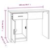 vidaXL skrivebord med skab 100x40x73 cm konstrueret tr&aelig; brunt egetr&aelig;