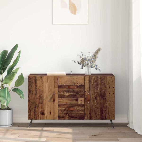 vidaXL Sideboard Gammelt tr&aelig; 100 x 36 x 60 cm Konstrueret tr&aelig;