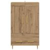 vidaXL Highboard Artisan Egetr&aelig; 69,5 x 31 x 115 cm Konstrueret tr&aelig;