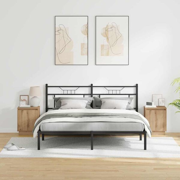 vidaXL Natskab 2 pcs Artisan Egetr&aelig; 39 x 34,5 x 50 cm Konstrueret tr&aelig;