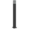 vidaXL udend&oslash;rs standerlampe med stikkontakt 110 cm aluminium sort
