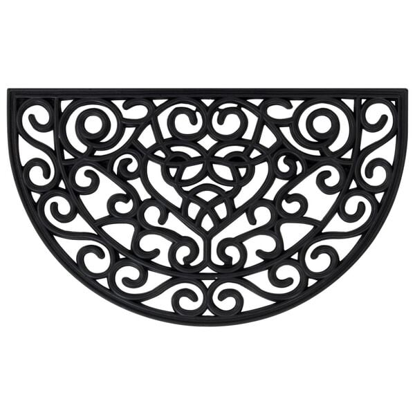 vidaXL d&oslash;rm&aring;tte 45x75 cm halvrund gummi