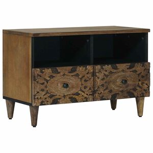 vidaXL TV-skab Brun 70 x 33 x 46 cm Massivt mangotr&aelig;
