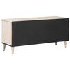 vidaXL TV-skab med skuffe Hvid 100 x 33,5 x 46 cm Massivt mangotr&aelig;