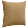 vidaXL Sofapuder 2 pcs Brun 50 x 50 cm Velourstof