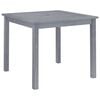 vidaXL havebord 88x88x74 cm massivt akacietr&aelig; gr&aring;