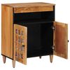 vidaXL Sideboard Naturfarvet 60 x 33,5 x 75 cm Massivt mangotr&aelig;