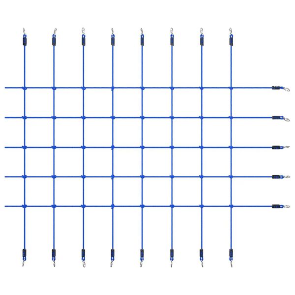 vidaXL klatrenet 200x150 cm blå