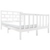 vidaXL sengestel 120x190 cm Small Double massivt fyrretr&aelig; hvid