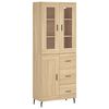 vidaXL h&oslash;jskab 69,5x34x180 cm konstrueret tr&aelig; sonoma-eg