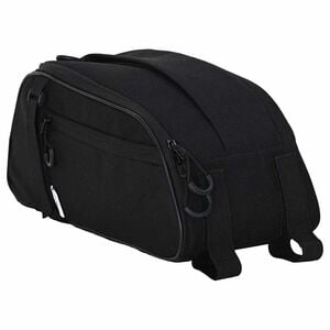 vidaXL Cykeltaske Sort 38 x 16 x 16 cm Polyester