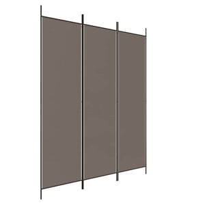 vidaXL 3-panels rumdeler 150x220 cm stof antracitgr&aring;