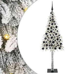 vidaXL Juletr&aelig; med 300 LED'er med stativ Hvid 180 cm PE og St&aring;l