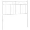vidaXL udskiftningsgavl 90 cm metal hvid