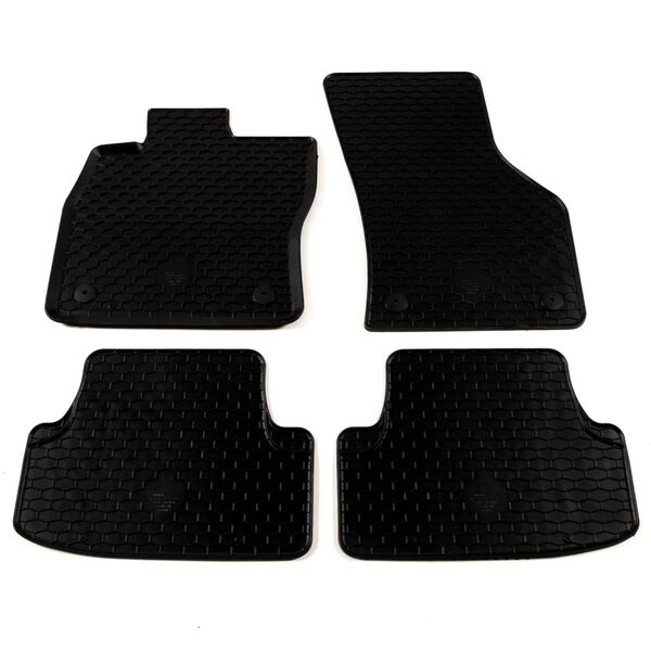 vidaXL bilm&aring;ttes&aelig;t i 4 dele gummi VW Golf VII A3 Leon