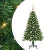 vidaXL Kunstigt juletr&aelig; med stativ Gr&oslash;n 120 cm PVC og St&aring;l og Plastik