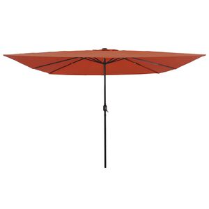 vidaXL Havesol Terrakotta 295 x 295 x 245 cm Polyester og St&aring;l