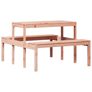 vidaXL picnicbord 110x134x75 cm massivt douglasgran