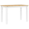 vidaXL spisebordss&aelig;t 5 dele Panama massivt fyrretr&aelig; hvid