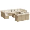 vidaXL sofas&aelig;t til haven 14 dele med hynder polyrattan beige