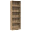 vidaXL bogreol kunstnerisk eg 60x24x176 cm konstrueret tr&aelig;