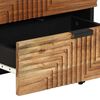 vidaXL Natskab med skuffe Brun 50 x 33 x 62 cm Massivt akacietr&aelig;