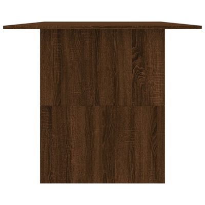 vidaXL spisebord 180x90x76 cm konstrueret træ brun egetræsfarve