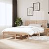 vidaXL sengeramme 140x190 cm massivt fyrretr&aelig;