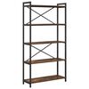 vidaXL Bogreol 80 x 30 x 155 cm Konstrueret tr&aelig; R&oslash;get eg
