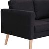 vidaXL 3-personers sofa i stof sort